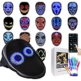 StimuVariety Led-Mask Gloves Cool Stuff Toys For Kids Men 2025, Light Up Gesture Costumes Christmas Gifts For Boys Teen 8+