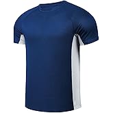 Mens Big and Tall Swim Shirt Sun Protection UPF 50+ Rash Gard Quick Dry T-Shirt