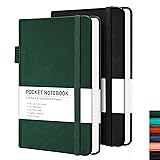 RETTACY Pocket Journal Notebook, 2-Pack, 160