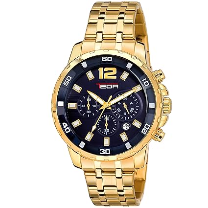 T08602-Black GLD 1X Chronograph with Date Display Watch - for Men