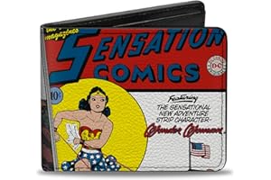 Buckle-Down Wallet Classic Wonder Woman Sensation Comics #1 Cover Pose Accessory