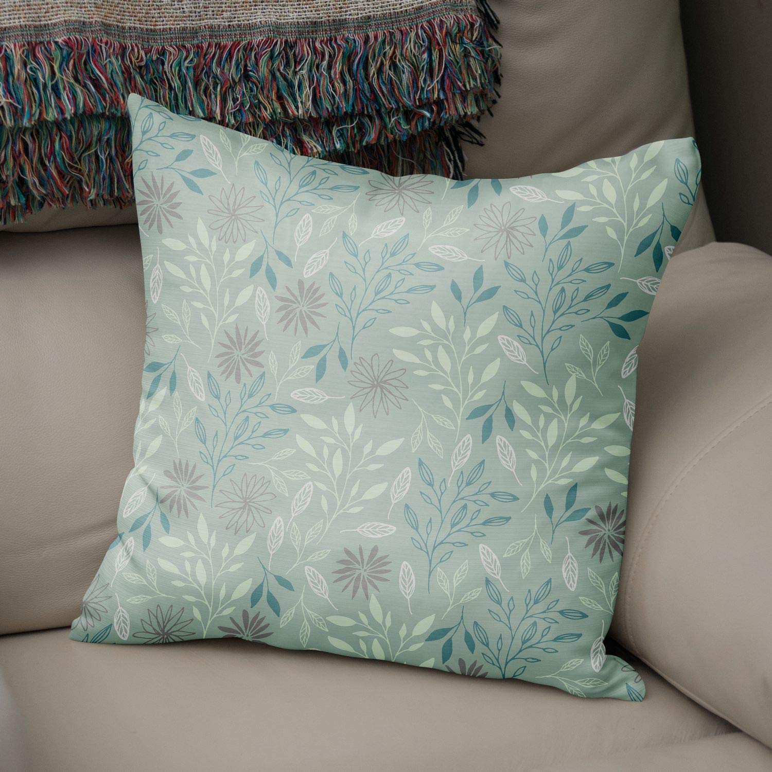 Bonamaison Decorative Cushion Cover Random Pattern, Throw Pillow Covers, Home Decorative Pillowcases for Livingroom, Sofa, Bedroom, Size:50x50 Cm - Designed and Manufactured in Turkey