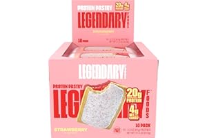 Legendary Foods 20 gr Protein Pastry | Low Carb Tasty Protein Bar Alternative | Keto Friendly | No Sugar Added | High Protein