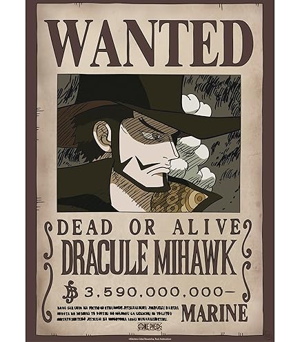 Amazon.com: GB eye - ONE PIECE Wanted Crocodile Wano Poster (52 x