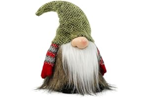 LOCKASEN Gnome Christmas Decorations, Gnome Ornaments Swedish Tomte Elf Stuffed Dwarf, Indoor Holiday Plush Decor for Home Mantel Shelf Table Window Apartment Kitchen Party Gifts