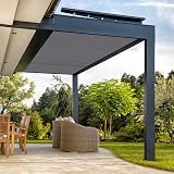ZHhan Balcony Privacy Screen Wind UV Protection Deck Patio Backyard Grey 0.5x7m view 7