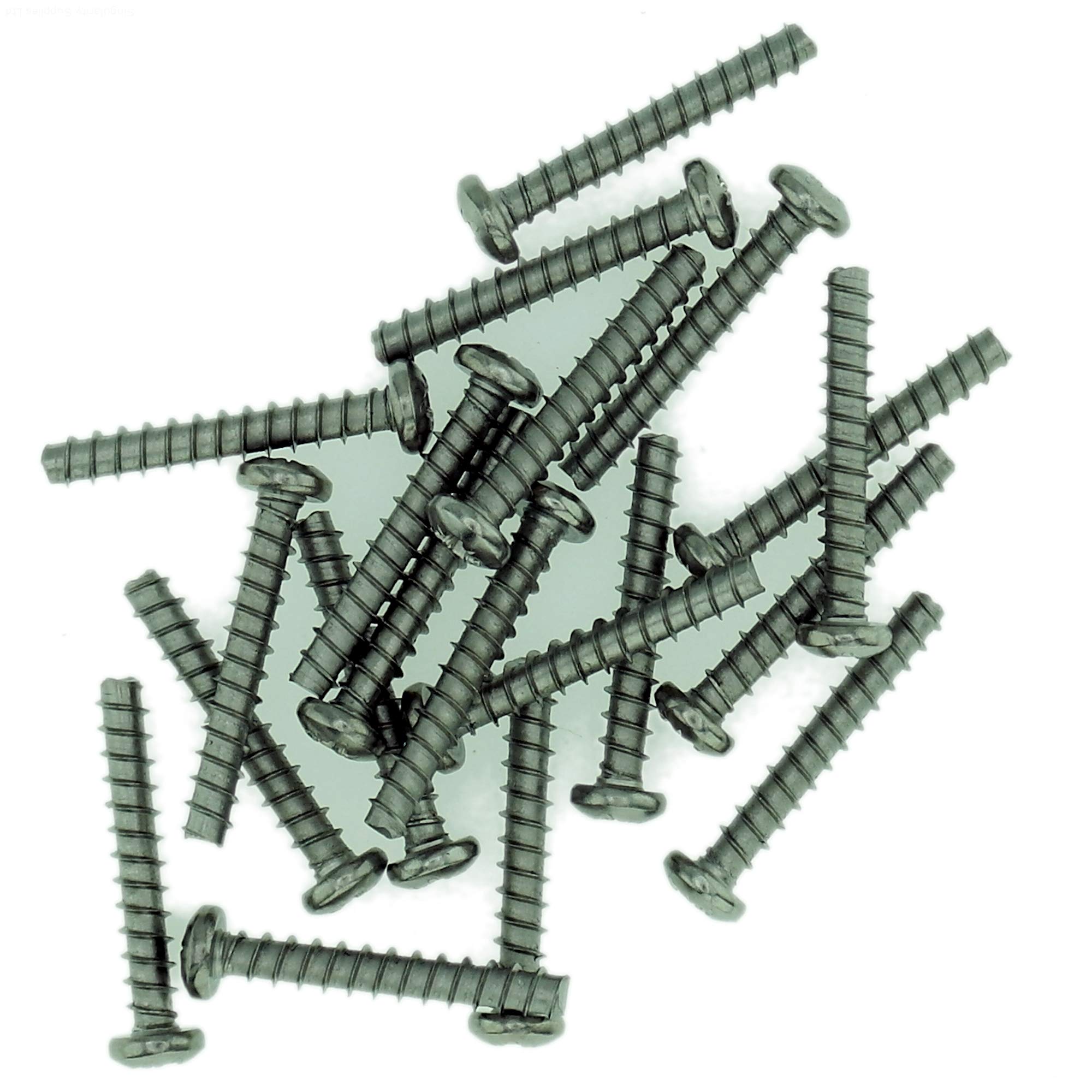 D3 (3mm x 6mm) Pozi Pan Screws for Plastic (Trilobular) - Stainless Steel (A2) (Pack of 20) โ image 1