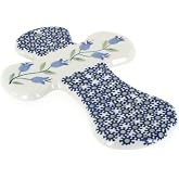 Blue Rose Polish Pottery Tulip Cross