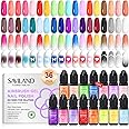 SAVILAND Airbrush Gel Nail Polish: 36 Colors No Need for Dilution Gel Polish Airbrush Paint for Nail Diluted High Pigmented for Acrylic French Gradients Cat Eye Paint Home Salon DIY Christmas Gift