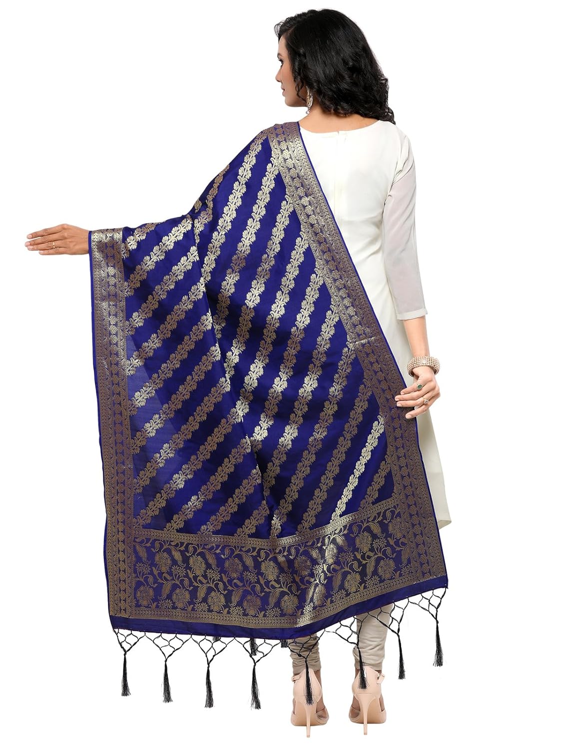 kanchnar women's silk banarasi dupatta