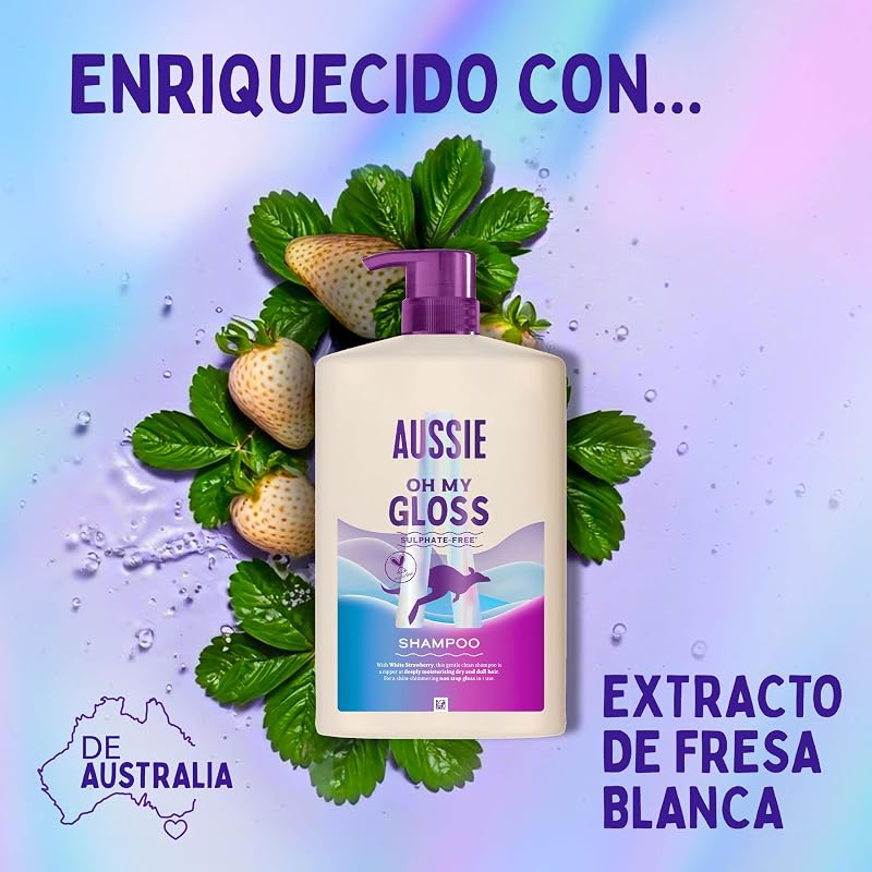 Oh My Gloss Champú Sin Sulfatos, Brillo Intenso, 1L