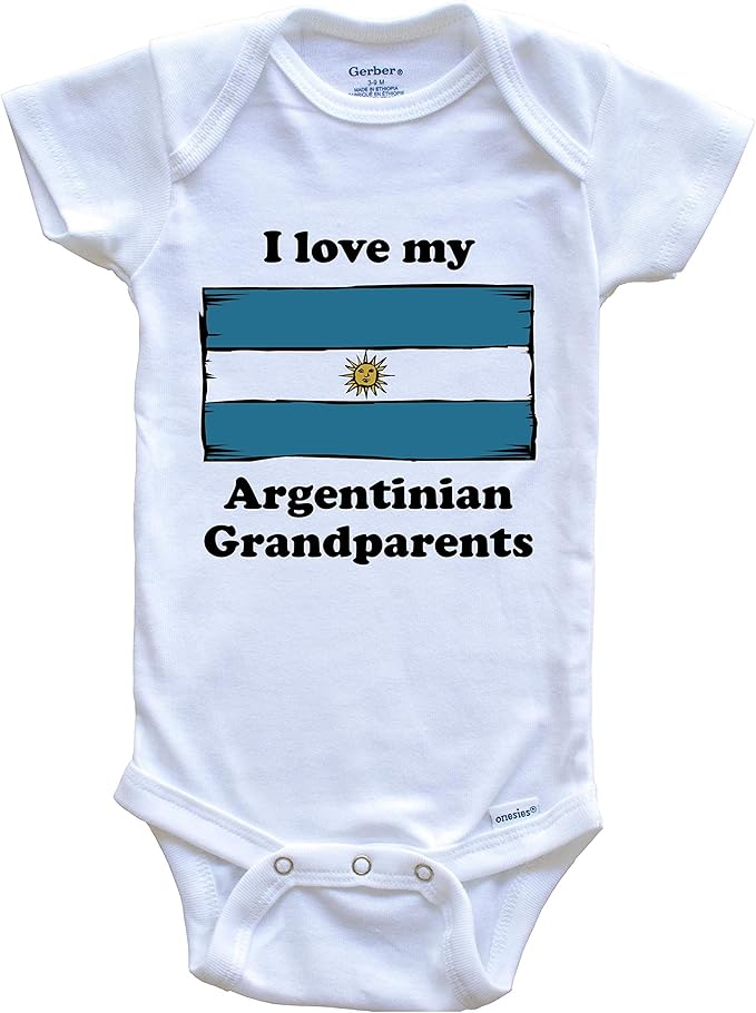 i love my grandparents onesie