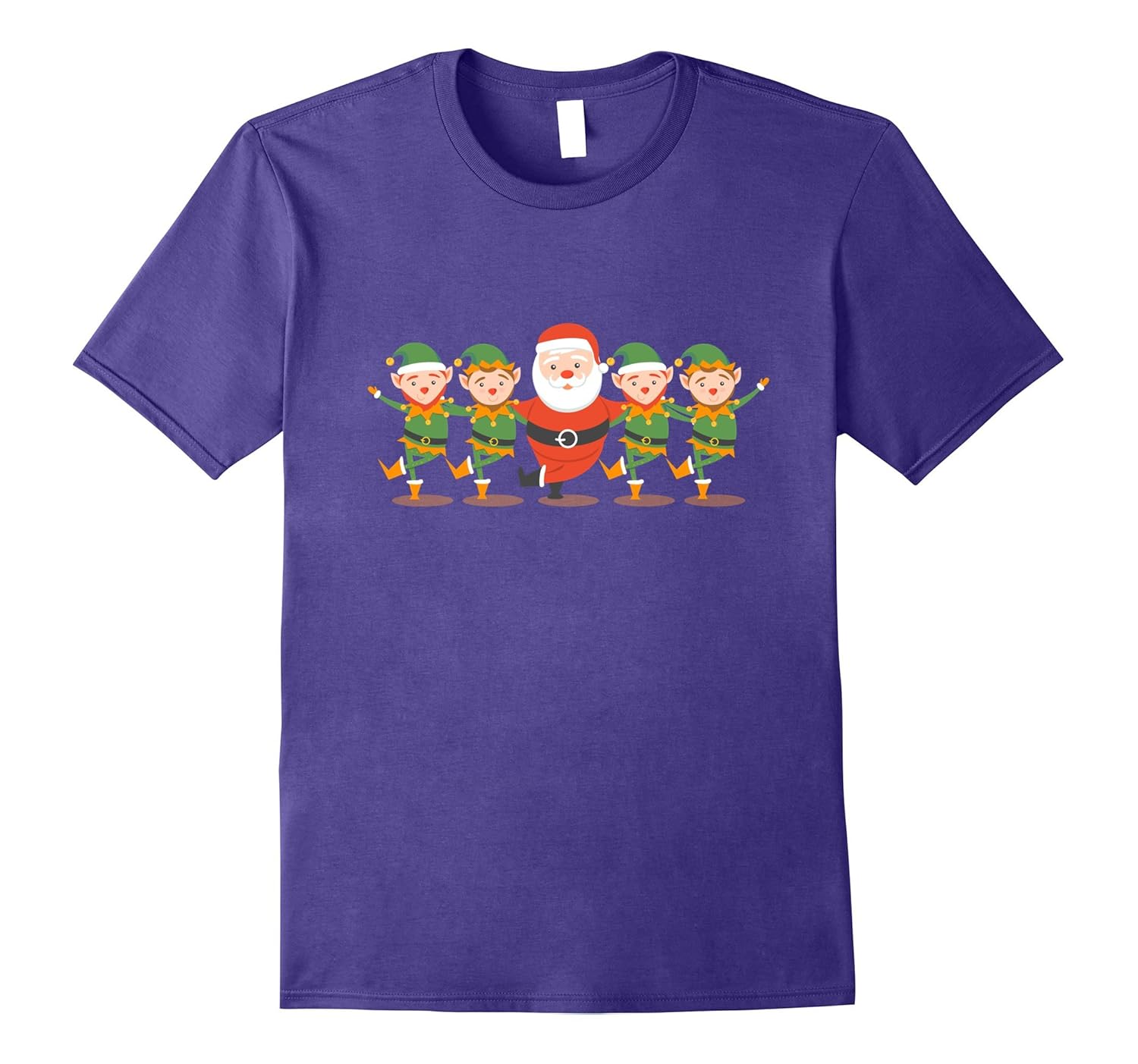 Funny Santa an De Elfs Dancing Christmas tshirt Gift for Kid-ANZ