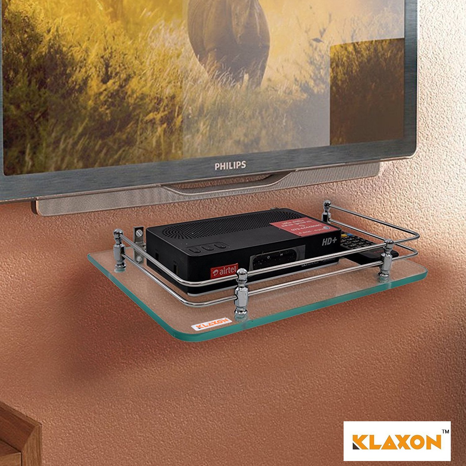 Klaxon Glass Set Top Box Stand 12x9 Inch Buy Online In Lebanon At Lebanon Desertcart Com Productid