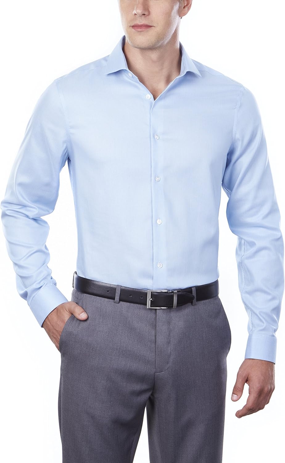 Calvin Klein Men's Dress Shirt Slim Fit Non Iron Stretch Solid at  Men’s Clothing store