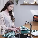 Penguin Home 100% Pure Cotton Tea Towels Set of 5 Green 65 x 45 cm view 5
