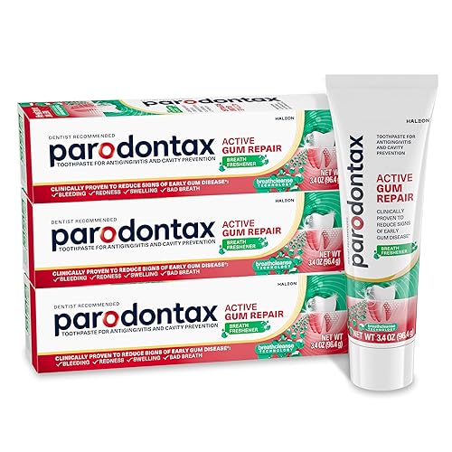 Parodontax Active Gum Repair Breath Freshener Toothpaste, 3x3.4 oz