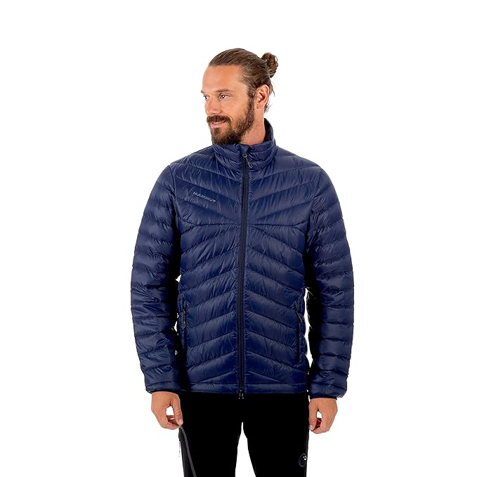 Mammut Herren Daunenjacke Trovat - Leichte & wärmende Winterjacke ohne Kapuze - Wasser- & windabweisende Jacke mit 2 Wege-Fro