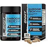 ONNIT Shroom Tech Sport Daily Exercise Support Capsules, Pre Workout Supplement with Cordyceps Mushrooms, Dietary Supplement for Daily Energy Support, 84 Count