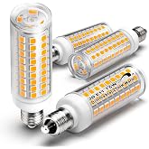 ALIDE E11 Led Bulbs,JDE11 120V 75W Candelabra Bulbs Equiva Dimmable 2700k | Warm White T3 T4 Mini Base JD E11 Bulb,7W 750lm for Chandeliers,Candelabra,Ceiling Fan, Table Cabinet Lighting,4Pack