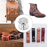 Sourcing Map 30 Set M4 x 6mm Chicago Screw Silver Tone Leather Rivets view 6