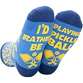 InnoBeta Pickleball Gifts for Women, Pickleball Accessories Gifts for Men, One Size Crew Socks