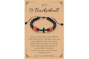 PLEITUUIY Gifts for Teen, Basketball Soccer Baseball Bracelet Gifts, Players Team Son Grandson Nephew Friend, Graduation Birthday Gifts for Teen
