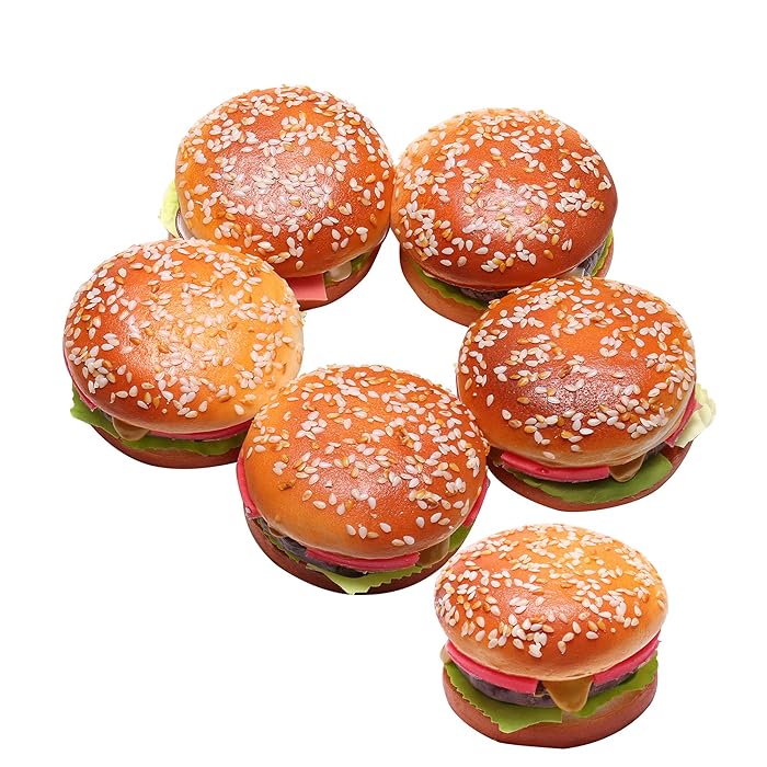 Buy 6 Pieces Fake Hamburger for Display with a Artificial Beef