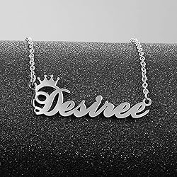 Custom Silver Name Necklace Personalized for