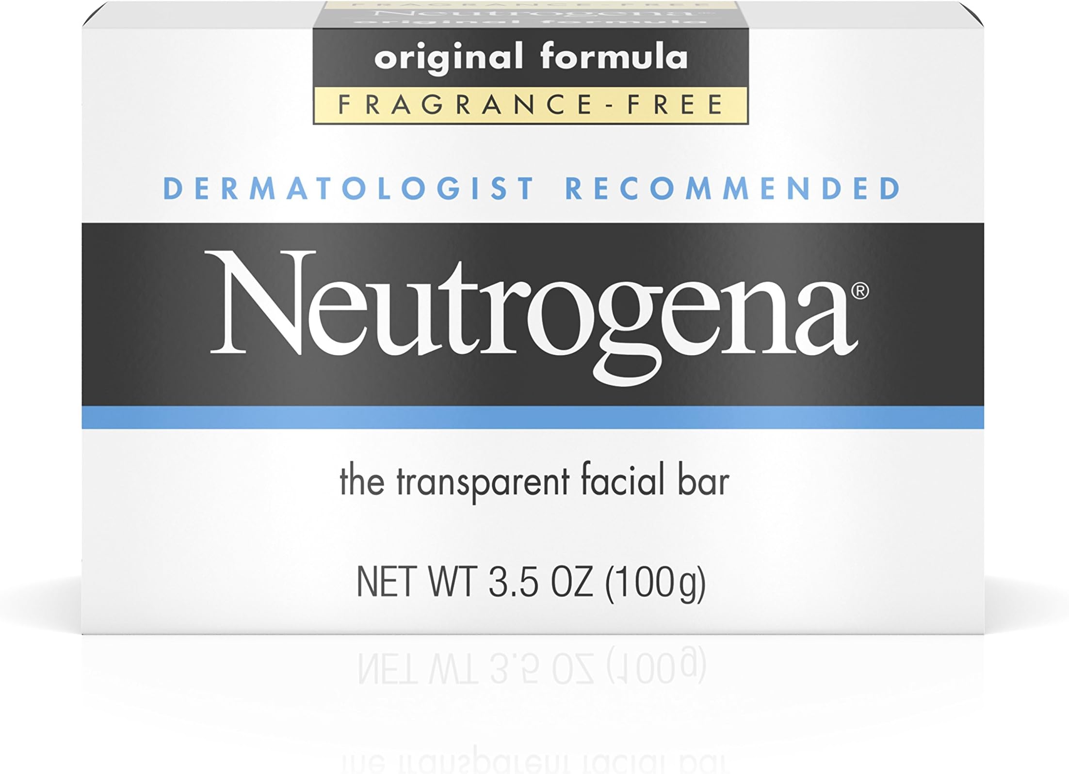 Neutrogena The Transparent Facial Bar Original Formula, 3.50 oz (Pack of 3)