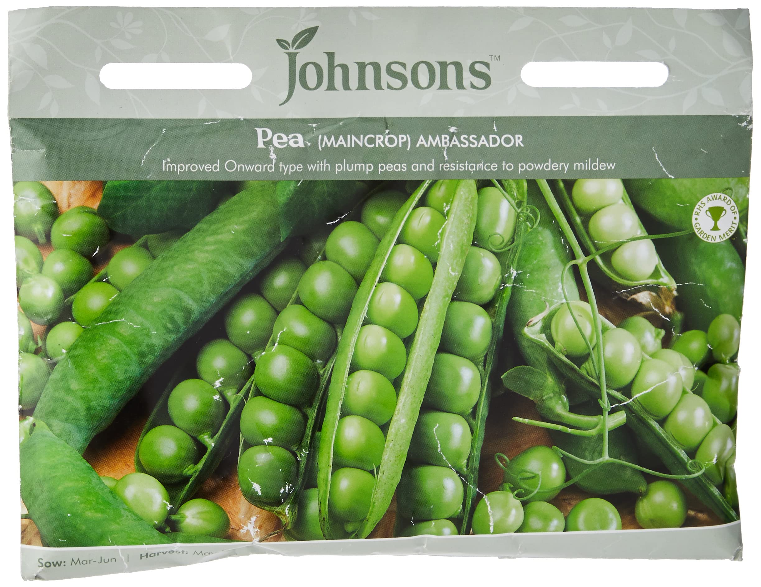 Johnsons 11750 Vegetable Seeds, Pea Ambassador