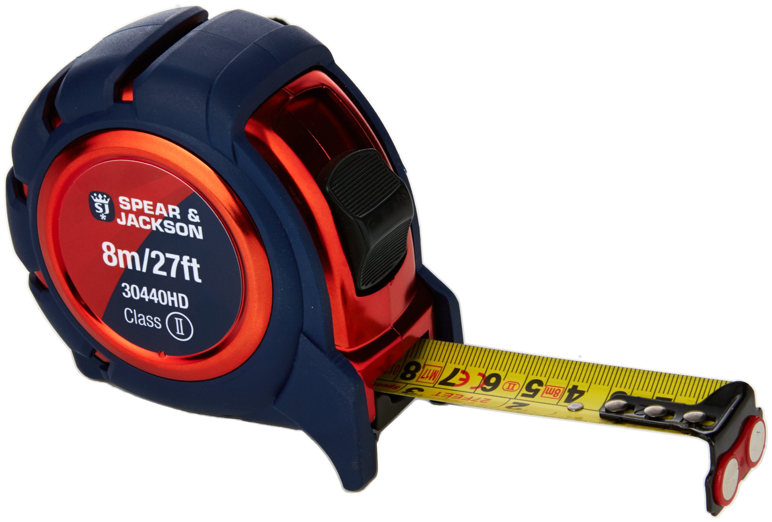 Spear & Jackson 30440HD Heavy Duty Soft Feel Measuring Tape 8m