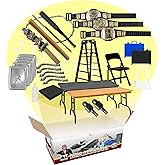 30 Piece Massive Wrestling Figure Accessory Pack for Wrestling Figures | Build Bigger Wrestling Figure Matches with 30 Realistic Accessories Including Tables, Belts, Ladders &amp; More