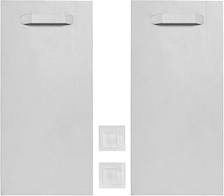 Haftbleche / Spiegelaufhänger SET (+ Abstandhalter), ZHB000131, 100 x 200 mm, bis zu 24 Kg Tragkraft, Aufhänger für Spiegel, Glasbilder, Alu-Dibond. selbstklebend