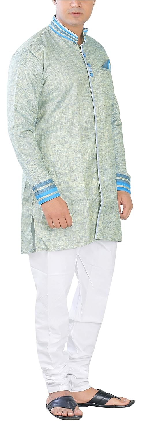new looks men's cotton kurta and pyjama set