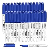 Shuttle Art Permanent Markers, 30 Pack Blue