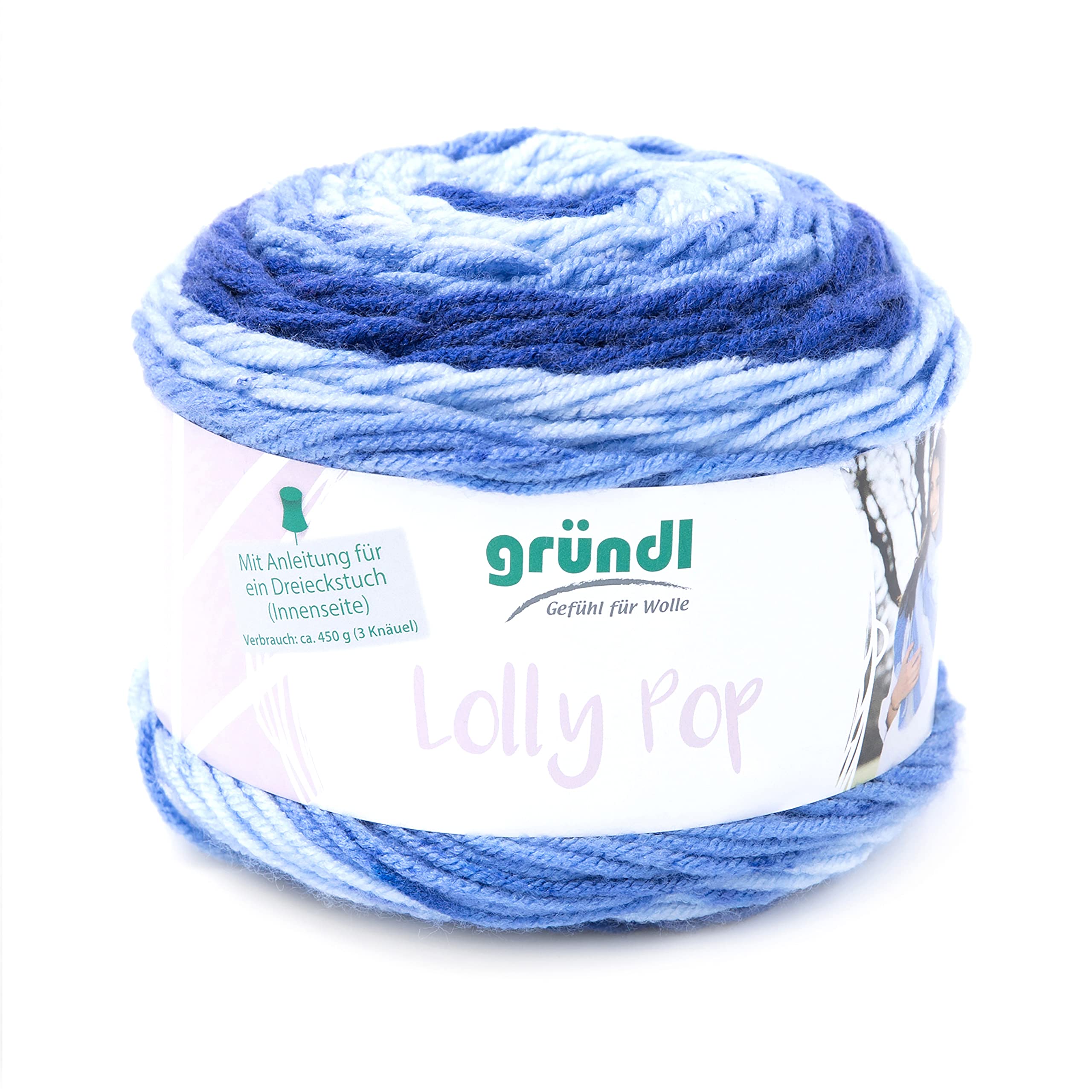 Gründl Yarn, Blueberry Swirl, Approx. 250 m