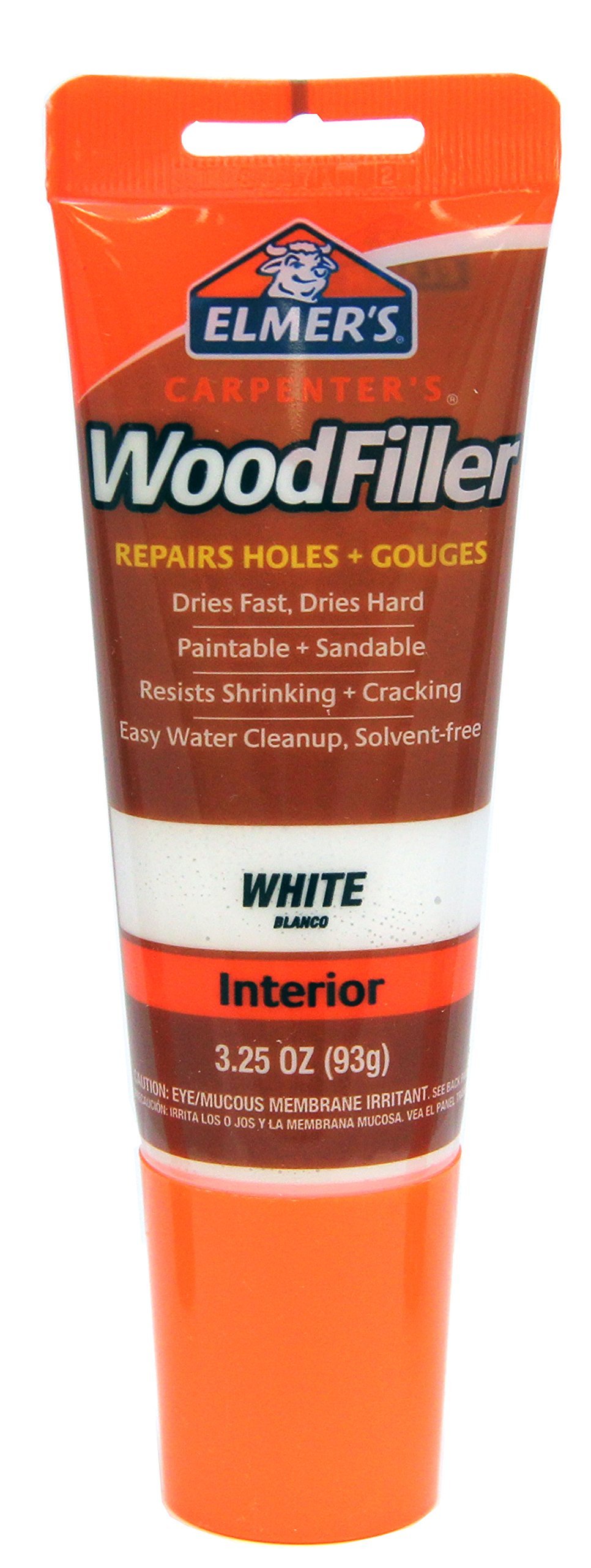 Photo 1 of Elmer's E855 Carpenter's Wood Filler, 3.25-Ounce Tube, White