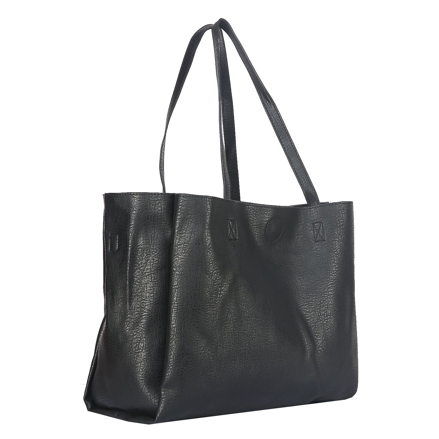 fiona trends women's pu zipper shoulder bag