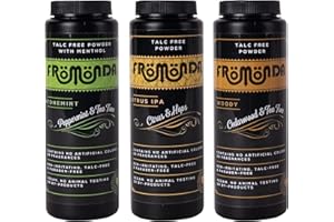 Fromonda (Multi-Scent) Body Powder (5 oz. 3-Pack) Unisex, Talc-Free, Anti-Chafing, Sweat Defense with Essential Oils