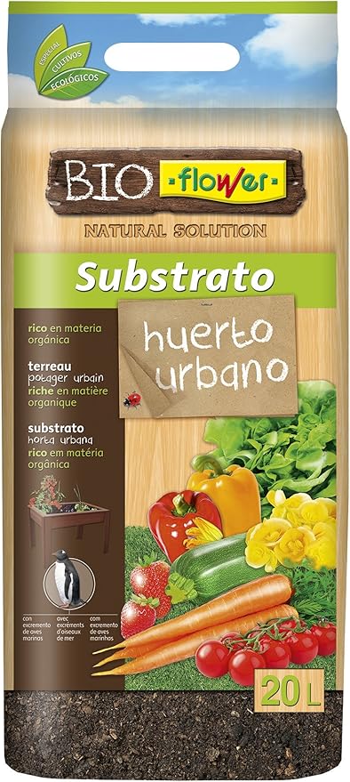 Flower 80152 80152-Substrato huerto Urbano, 20 l, No Aplica ...