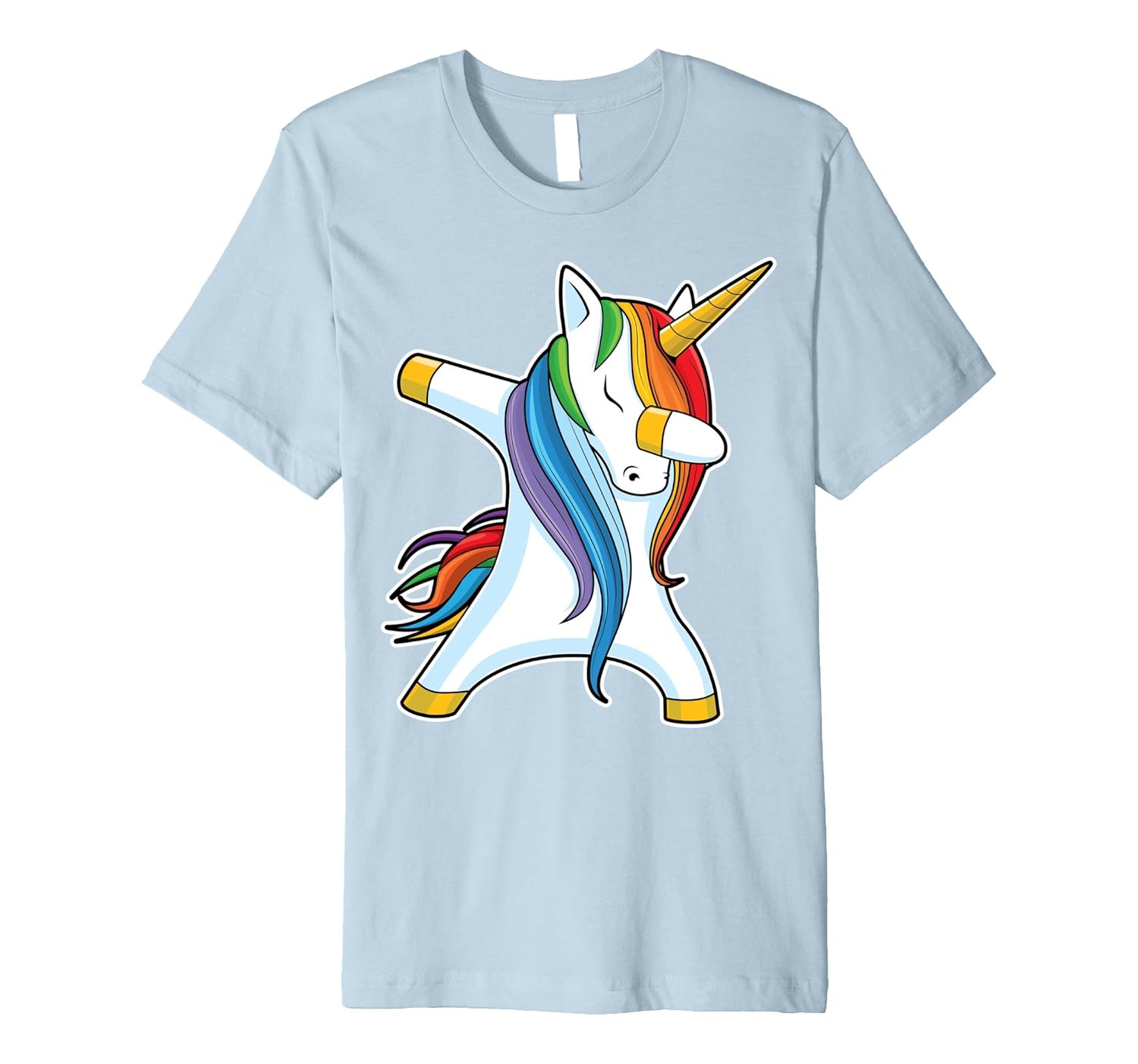 Unicorn Dabbing T shirt Rainbow Unicorns Funny Dab Dance Tee-ANZ