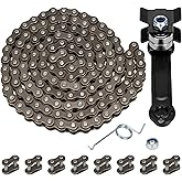 GREHUA 25H Chain 132 Link & MX650 Chain Tensioner Replacement for Razor MX 650 MX500 SX500 McGrath Dirt Bike Rocket Electric Motocross RSF650 Electric Street Bike Heavy Duty Parts