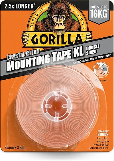 GORILLA Mounting Tape XL 3.8m - Adhesive Mounting Tape