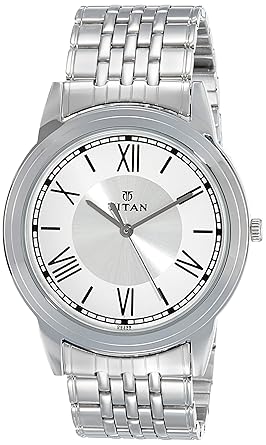 Karishma Analog Silver Dial Mens Watch-NK1735SM01