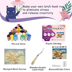 veirousa Succulent Plant Latch Hook Kits for