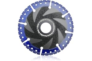 SHDIATOOL 4-1/2 Inch Metal Cutting Diamond Blade All Purpose Cut Off Wheel for Rebar Sheet Metal Angle Iron Stainless Steel
