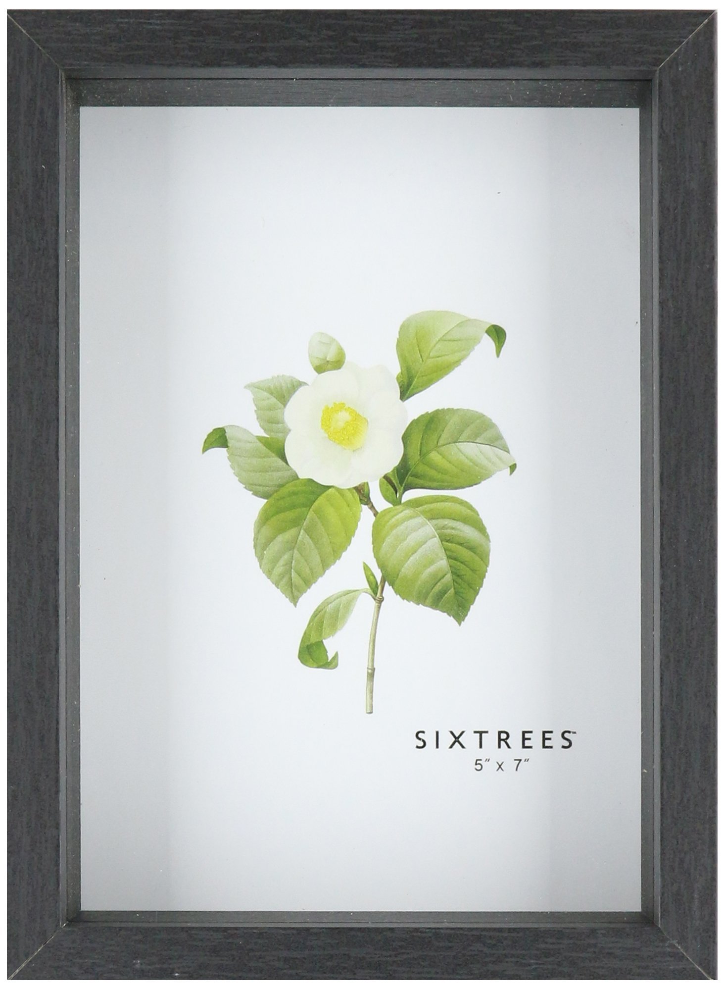 Sixtrees Shadow Box Frame, 5 by 7-Inch, Black
