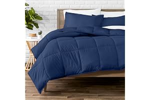 Bare Home Série Premium 1800 Parure de lit alternative au duvet d’oie, ultra douce – Chaleur toutes saisons (grand lit, bleu 