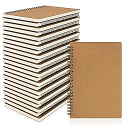 EUSOAR Hardcover Lined Notebook, A5 24 Packs 5.5" x